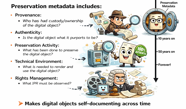 AI-generated illustration preservation metadata